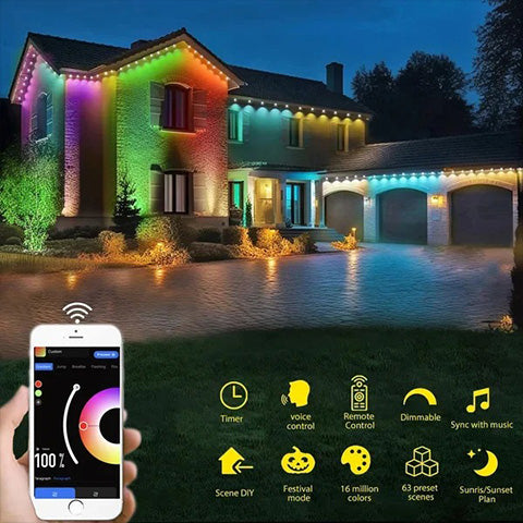 Smart Rainbow LED Permanent Outdoor Light – Free Shipping for Black Friday