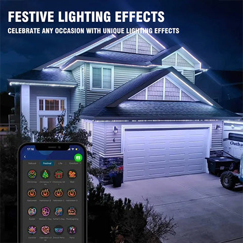 Smart Rainbow LED Permanent Outdoor Light – Free Shipping for Black Friday